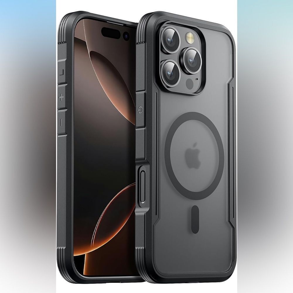 iPhone 16 Pro Max Case with MagSafe, Heavy Duty Dual-Layer Rugged Protection